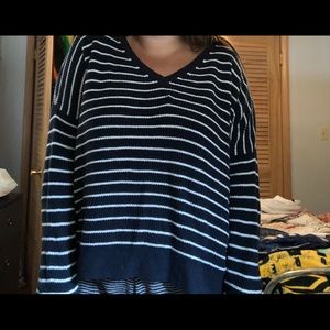 Oversized Abercrombie Striped Sweater Size M